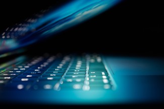 laptop half open